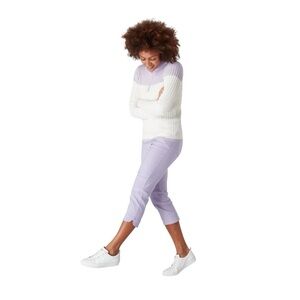 SWING OUT SISTER GOLF CAPRI PANT 10 PULL ON BREATHABLE LIGHTWEIGHT STRETCHY